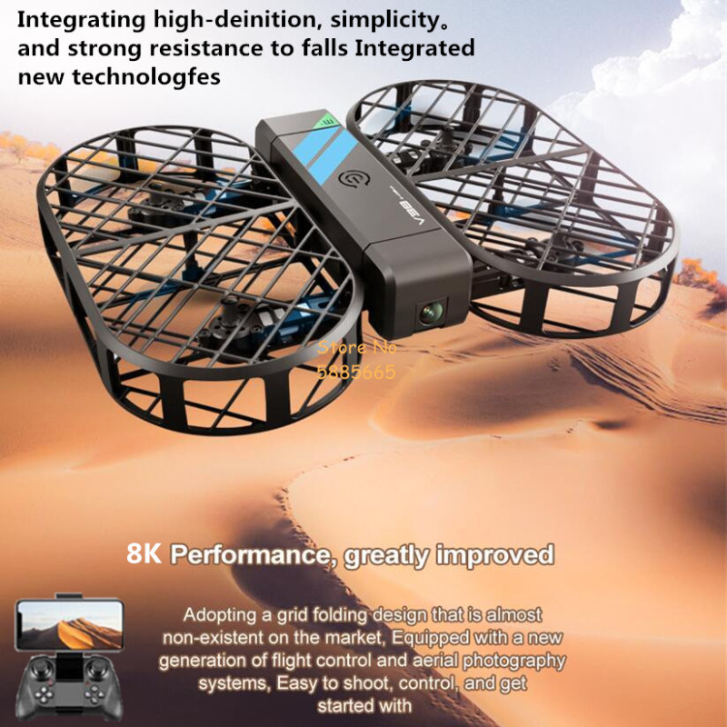 Drone Rc Ufo - 8K HD 카메라 360 ° 보호