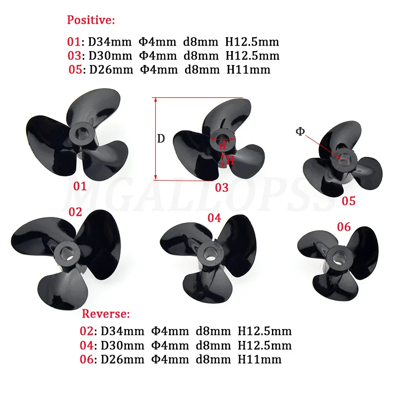 Propeller Balancer Tool - 1PC (양/역방향) 3 블레이드 플라스틱 고속