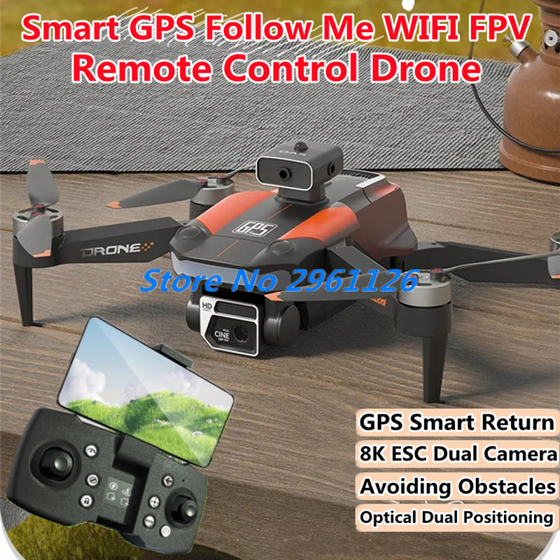 Drone Smart Rc Foldable - 브러시리스 스마트 GPS 나를 따르십시오 WIFI