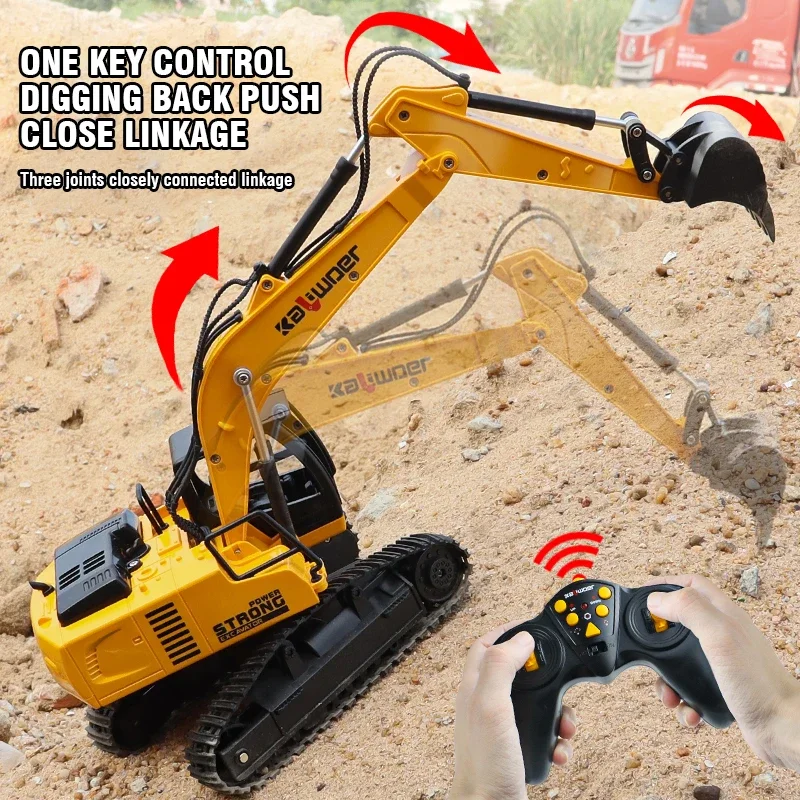 Drone Vera Rc - Huina Rc 굴삭기 1/24 9Ch 원격