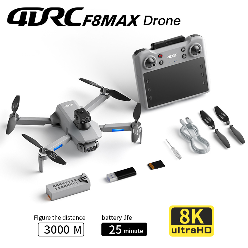 Drone Rc Fpv Pro - F8 MAX GPS 드론 전문가용 8K