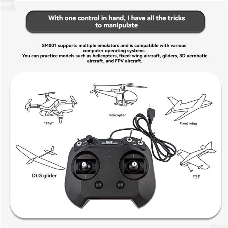 Drone Rc Simulator - FS-SM001 6CH FPV 드론 비행 시뮬레이터용
