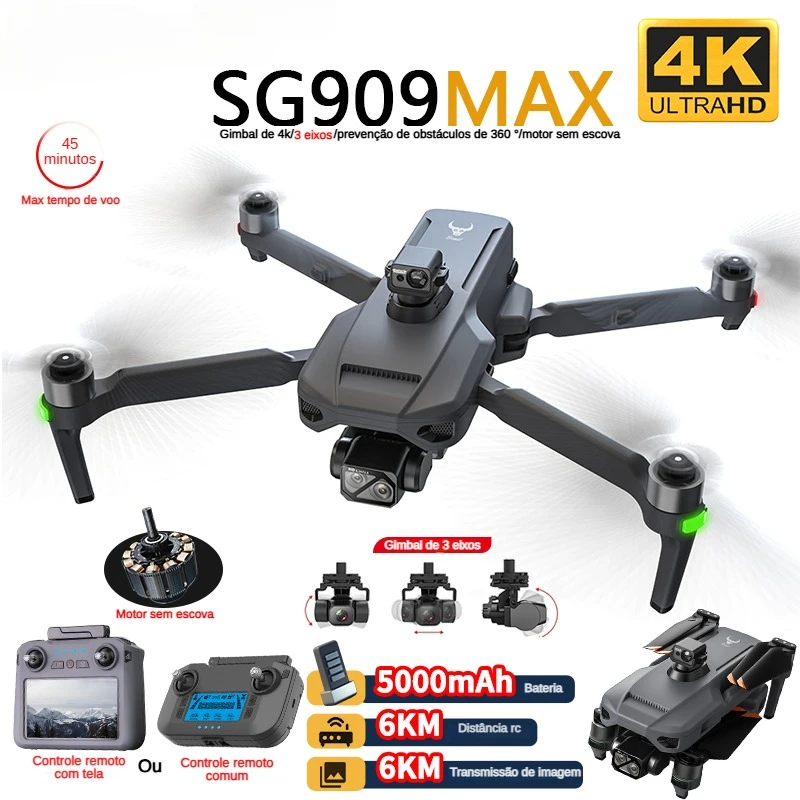 Drone Rc Fpv Pro - ZLL SG909 SG909MAX 전문 드론 4K