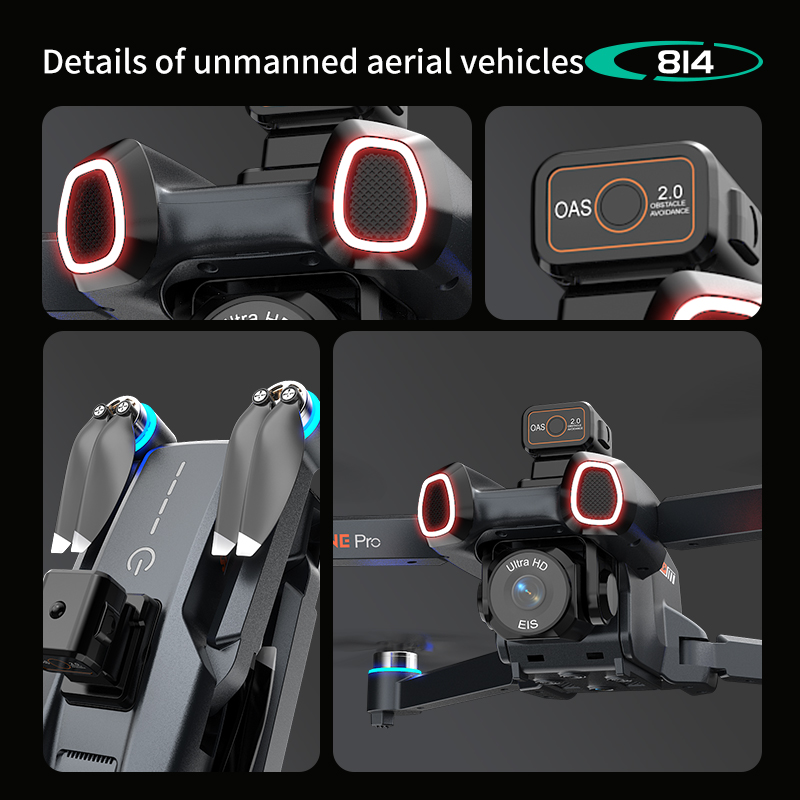 오리지널 814 스마트 FPV 드론 광학 흐름 GPS  - Drone Smart Rc Foldable 리뷰 및 가격