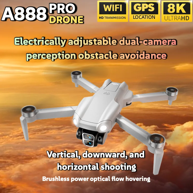 오리지널 A888 접이식 쿼드콥터 8K HD 4K 듀얼 - Drone Smart Rc Foldable 리뷰 및 가격