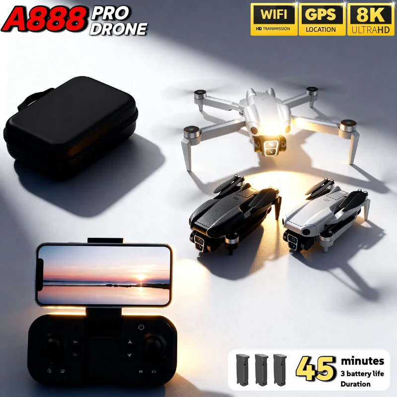 오리지널 A888 접이식 쿼드콥터 8K HD 4K 듀얼 - Drone Smart Rc Foldable 리뷰 및 가격