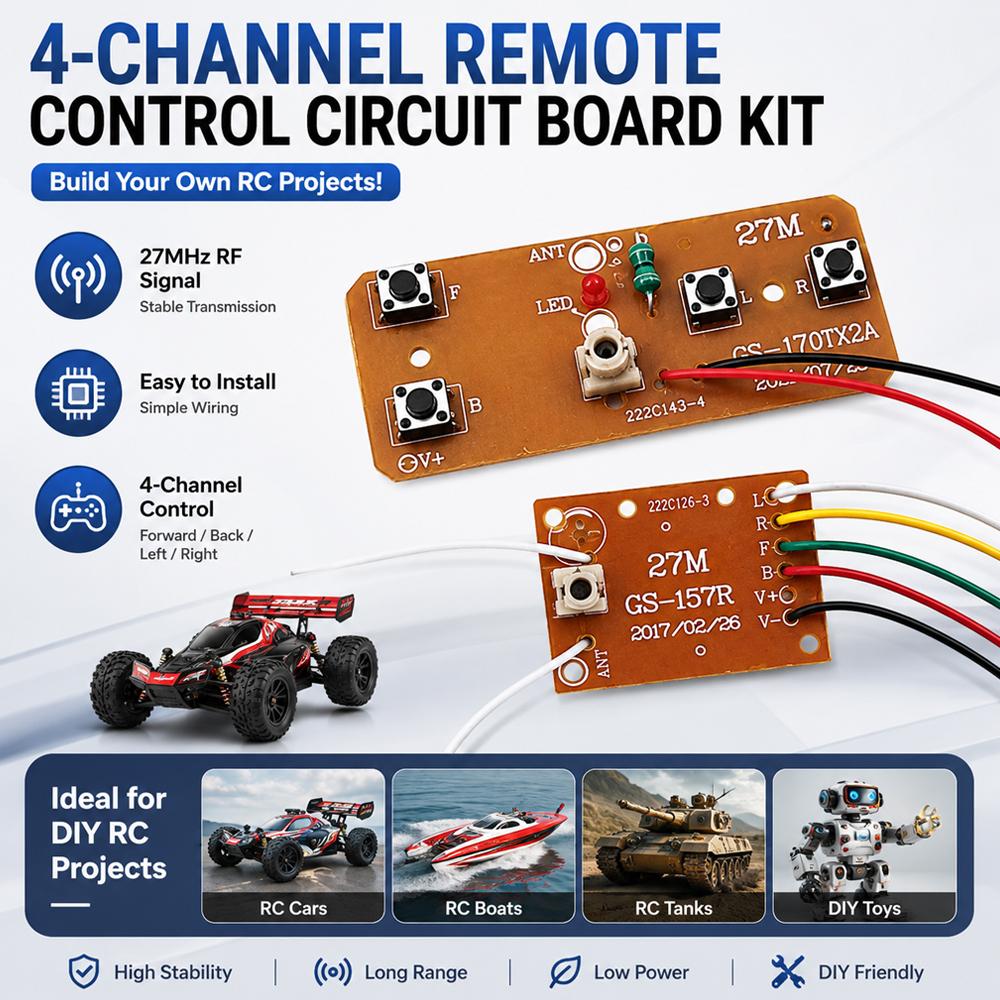 4CH RC 원격 제어 회로 PCB 송신기 수신기 보드 - Telemetry Module Rc 리뷰 및 가격
