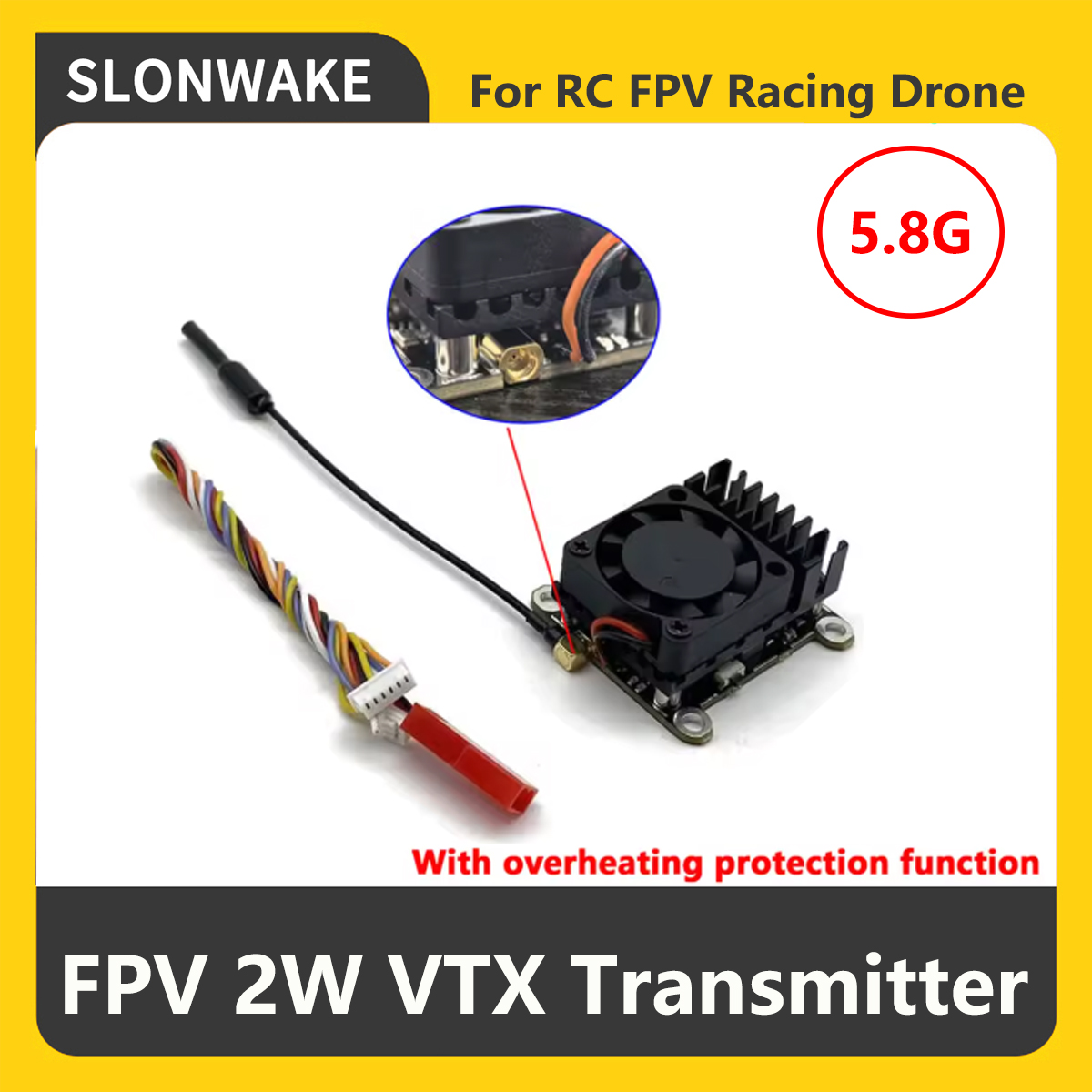 SLONWAKE 5.8G 2000mW FPV VTX 송 - Drone Rc Accessories 리뷰 및 가격