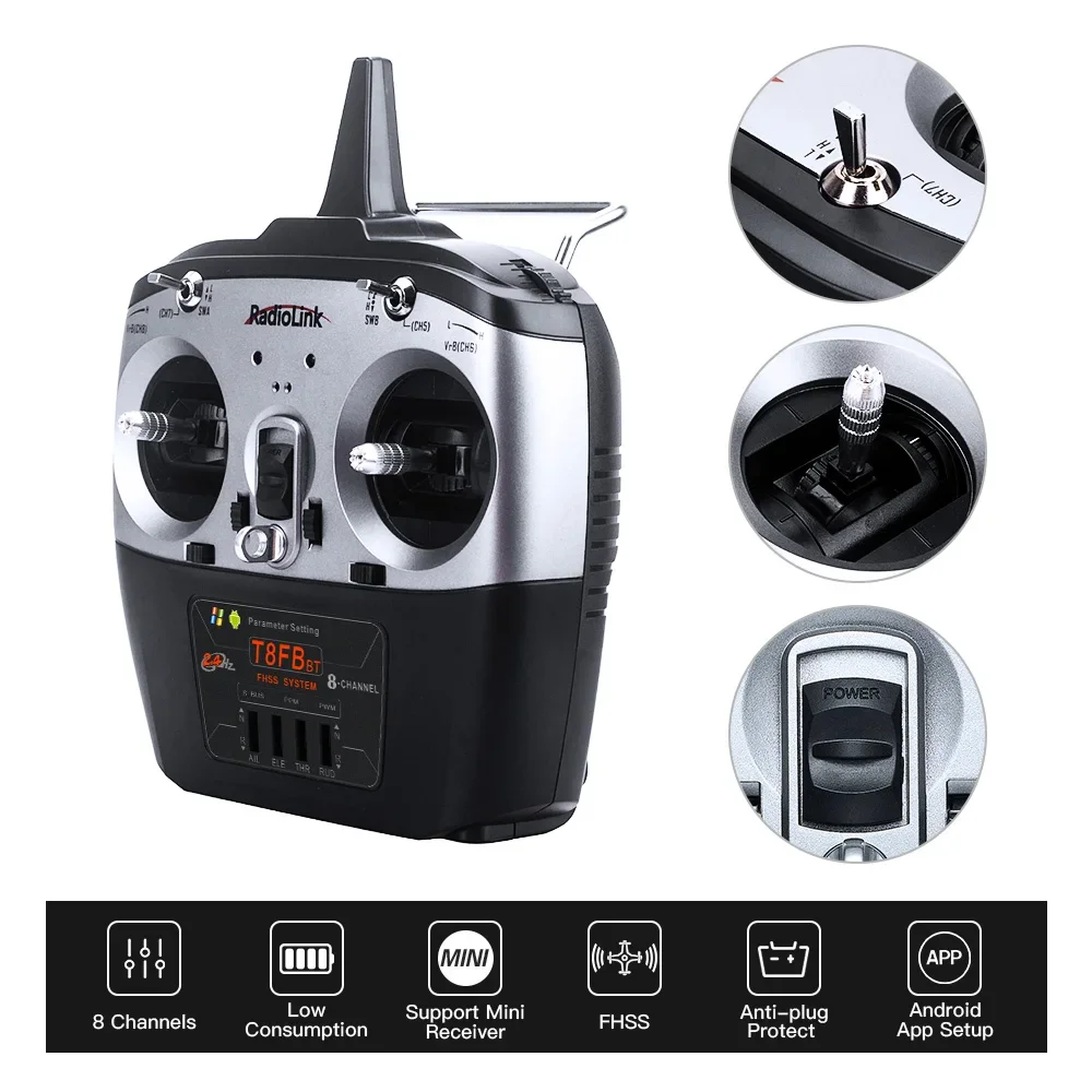 라디오링크 T8FB RC 컨트롤러: 2.4GHz FHS - Drone Rc Setup 리뷰 및 가격