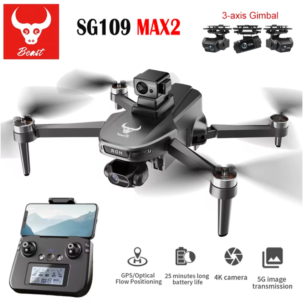 SG109 MAX2 전문 FPV 8K 카메라 드론, 3 - Drone Rc Gps 리뷰 및 가격
